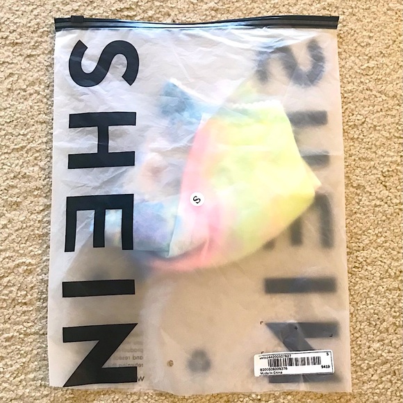 🆕🔥SHEIN SUPER CUTE TYE DYE CROP/LETTUCE SLEEVES BEAUTIFUL COLORS NWT!! - Picture 8 of 9